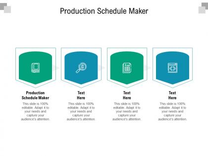 Production schedule maker ppt powerpoint presentation gallery template