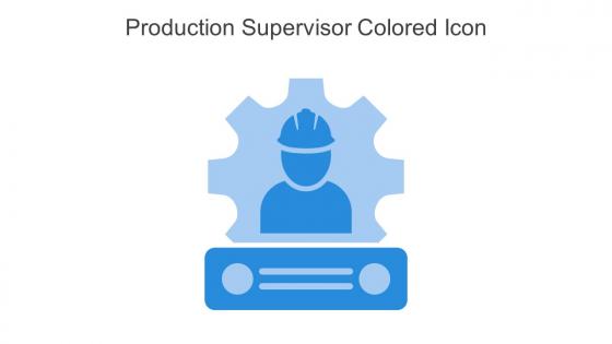 Production Supervisor Colored Icon In Powerpoint Pptx Png And Editable Eps Format