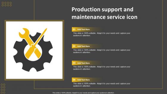 Production Support And Maintenance Service Icon