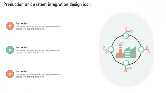 Production Unit System Integration Design Icon
