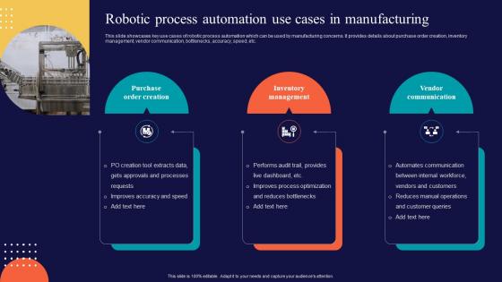 Productions And Operations Management Robotic Process Automation Use Cases In Manufacturing