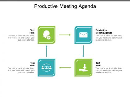 Productive meeting agenda ppt powerpoint presentation pictures summary cpb