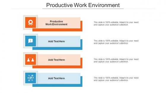 Productive Work Environment Ppt Powerpoint Presentation Professional Cpb