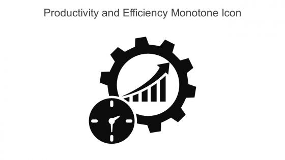 Productivity And Efficiency Monotone Icon In Powerpoint Pptx Png And Editable Eps Format