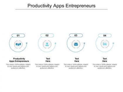 Productivity apps entrepreneurs ppt powerpoint presentation portfolio graphics cpb