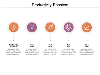 Productivity boosters ppt powerpoint presentation layouts images cpb