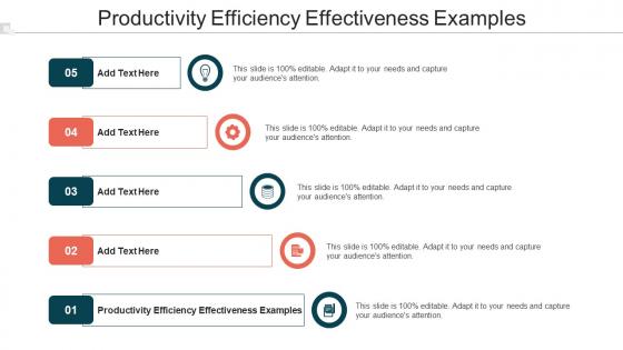 Productivity Efficiency Effectiveness Examples In Powerpoint And Google Slides Cpb