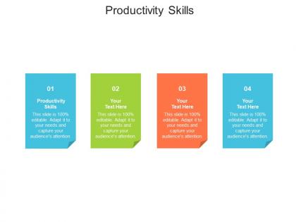 Productivity skills ppt powerpoint presentation styles design inspiration cpb