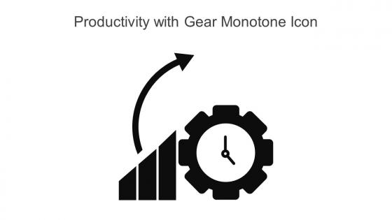 Productivity With Gear Monotone Icon In Powerpoint Pptx Png And Editable Eps Format