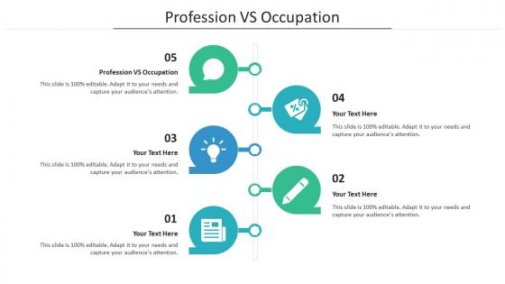Profession vs occupation ppt powerpoint presentation model graphic tips cpb