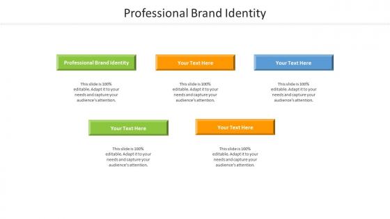 Professional brand identity ppt powerpoint presentation summary deck cpb