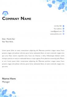Professional business letterhead design template