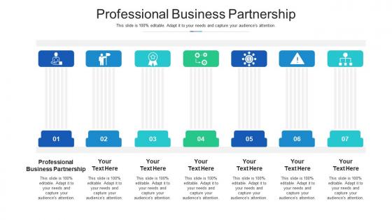Professional business partnership ppt powerpoint presentation ideas information cpb