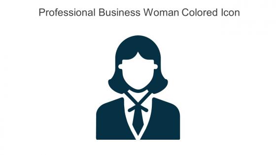 Professional Business Woman Colored Icon In Powerpoint Pptx Png And Editable Eps Format