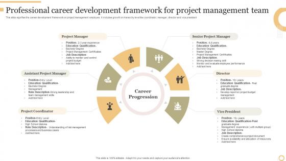 Professional Career Development Framework For Project Management Team