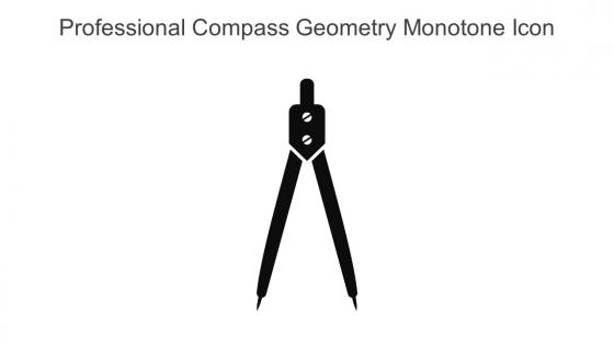 Professional Compass Geometry Monotone Icon In Powerpoint Pptx Png And Editable Eps Format