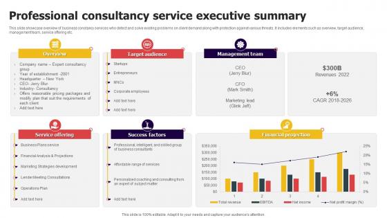 Professional Consultancy Service Executive Summary