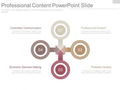 Professional content powerpoint slide