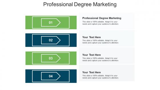Professional degree marketing ppt powerpoint presentation slides guide cpb