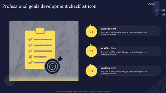 Professional Goals Development Checklist Icon