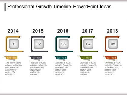 Professional growth timeline powerpoint ideas