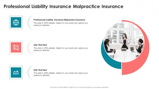 Professional Liability Insurance Malpractice Insurance In Powerpoint And Google Slides Cpb