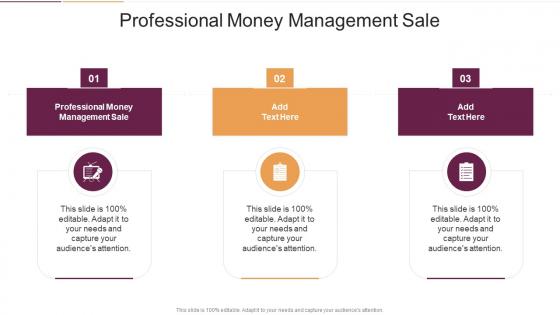 Professional Money Management Sale In Powerpoint And Google Slides Cpb