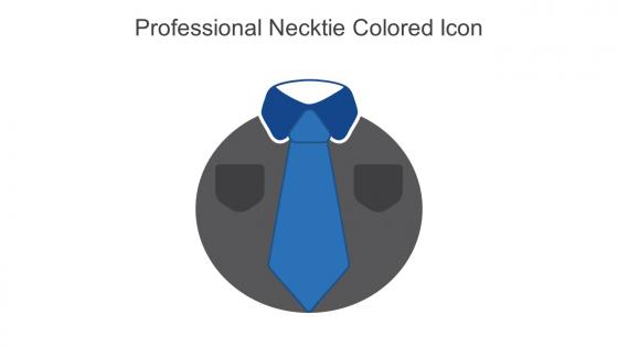 Professional Necktie Colored Icon In Powerpoint Pptx Png And Editable Eps Format