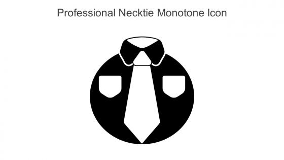 Professional Necktie Monotone Icon In Powerpoint Pptx Png And Editable Eps Format