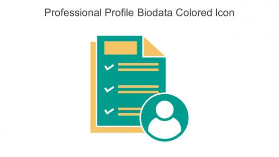Professional Profile Biodata Colored Icon In Powerpoint Pptx Png And Editable Eps Format