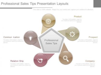 Professional sales tips presentation layouts