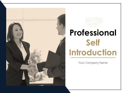 Professional Self Introduction Powerpoint Presentation Slides