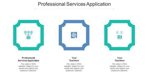 Professional Services Application Ppt Powerpoint Presentation Professional Samples Cpb