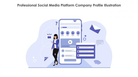 Professional Social Media Platform Company Profile Illustration