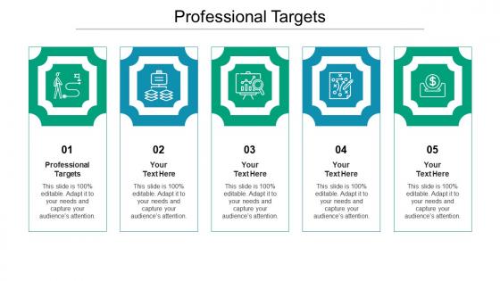 Professional targets ppt powerpoint presentation inspiration microsoft cpb