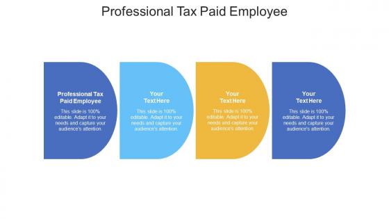 Professional tax paid employee ppt powerpoint presentation visual aids pictures cpb