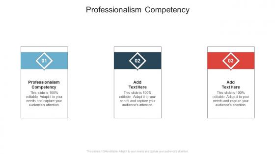 Professionalism Competency In Powerpoint And Google Slides Cpb