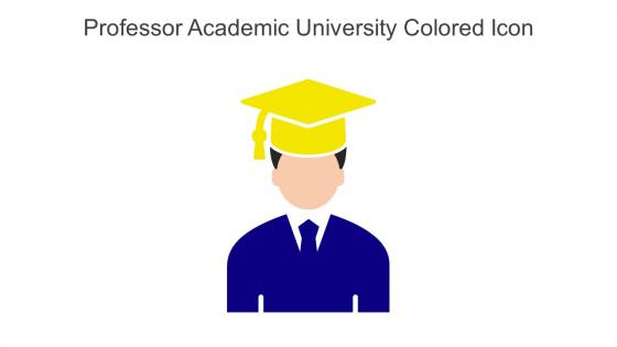Professor Academic University Colored Icon In Powerpoint Pptx Png And Editable Eps Format