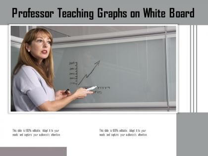Professor teaching graphs on white board