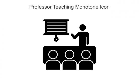 Professor Teaching Monotone Icon In Powerpoint Pptx Png And Editable Eps Format