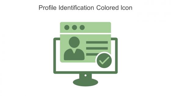 Profile Identification Colored Icon In Powerpoint Pptx Png And Editable Eps Format