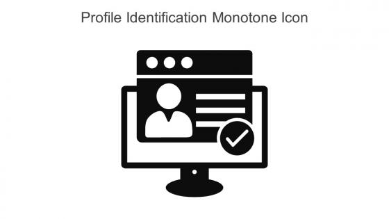 Profile Identification Monotone Icon In Powerpoint Pptx Png And Editable Eps Format