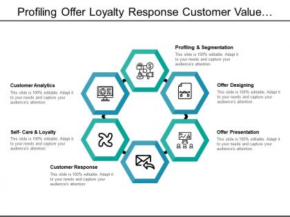 Profiling offer loyalty response customer value management design with icons