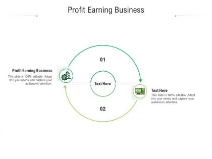 Profit earning business ppt powerpoint presentation outline background images cpb