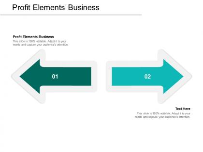 Profit elements business ppt powerpoint presentation infographic template format cpb