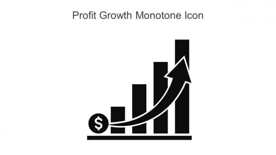 Profit Growth Monotone Icon In Powerpoint Pptx Png And Editable Eps Format
