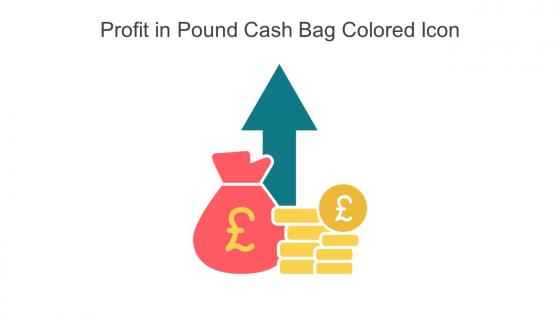 Profit In Pound Cash Bag Colored Icon In Powerpoint Pptx Png And Editable Eps Format