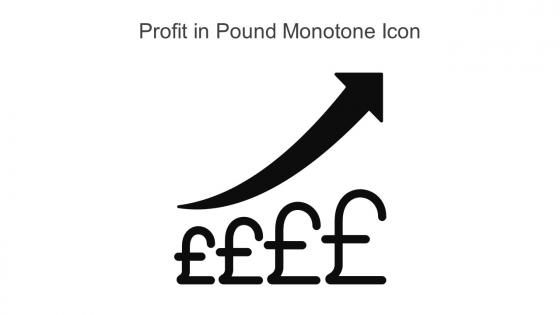 Profit In Pound Monotone Icon In Powerpoint Pptx Png And Editable Eps Format