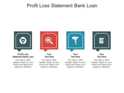 Profit loss statement bank loan ppt powerpoint presentation portfolio graphic images cpb