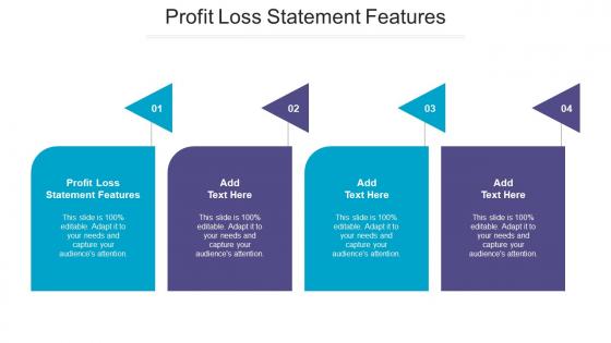 Profit Loss Statement Features Ppt Powerpoint Presentation Gallery Master Cpb